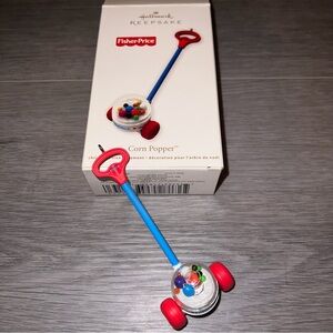 2012 Hallmark Keepsake Ornament Fisher Price Corn Popper Toy Ornament